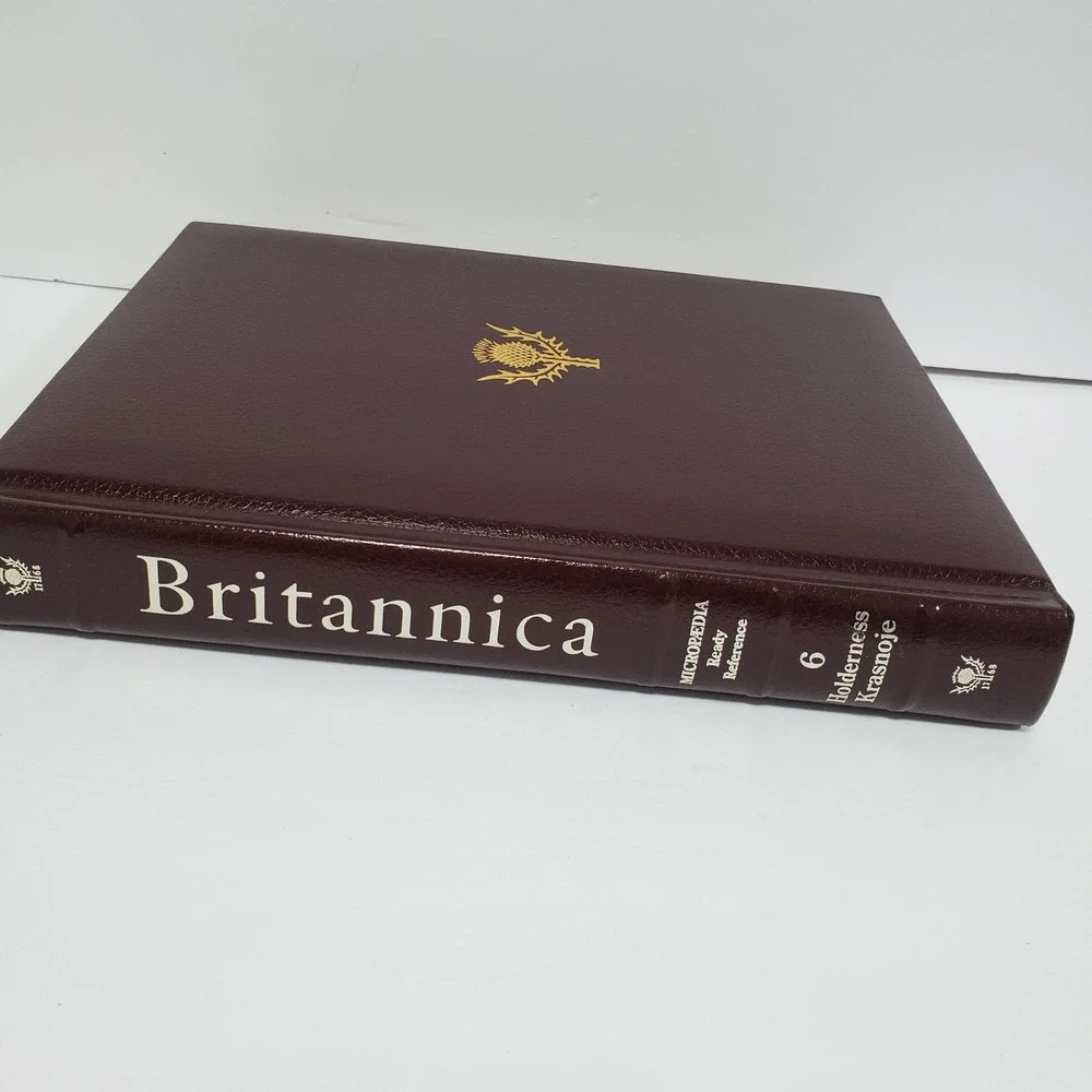Britannica Micropedia Ready Reference Volume 6 Book‎ Encyclopedia Burgundy